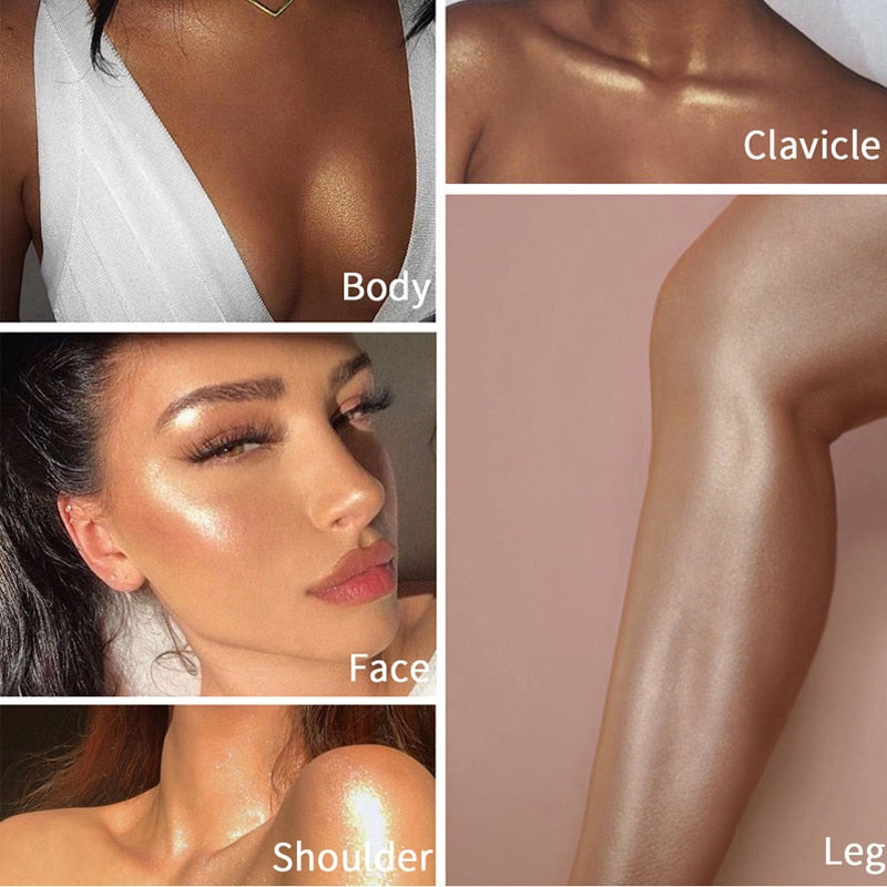 Highlighter Liquid Bronze Long-lasting  Body Shimmer Oil