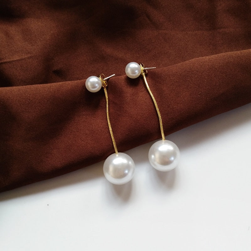 Pearl Long Earrings