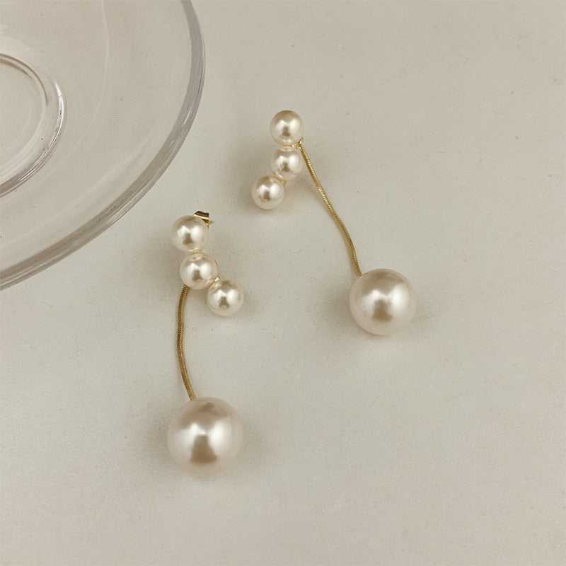 Pearl Long Earrings