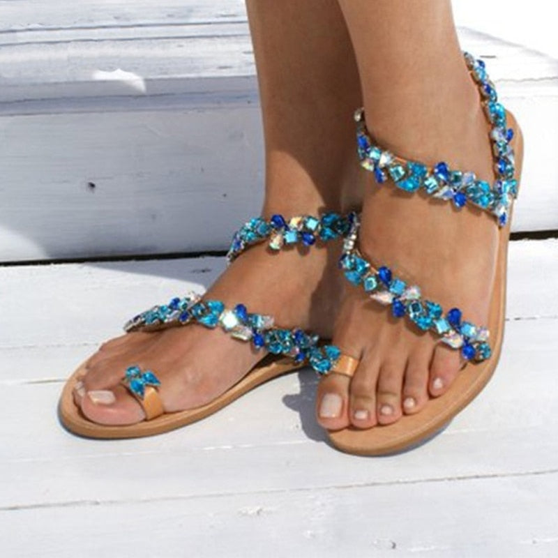 Ladies Rhinestones Sandals