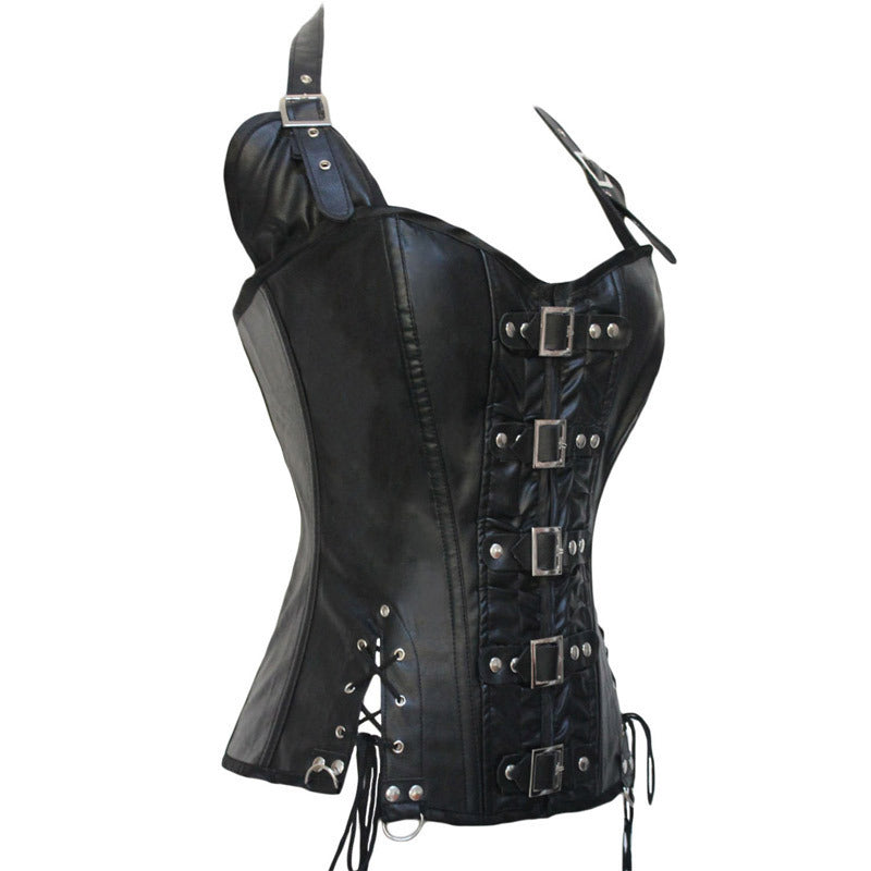 Leather Gather Waist  Steampunk Corsets