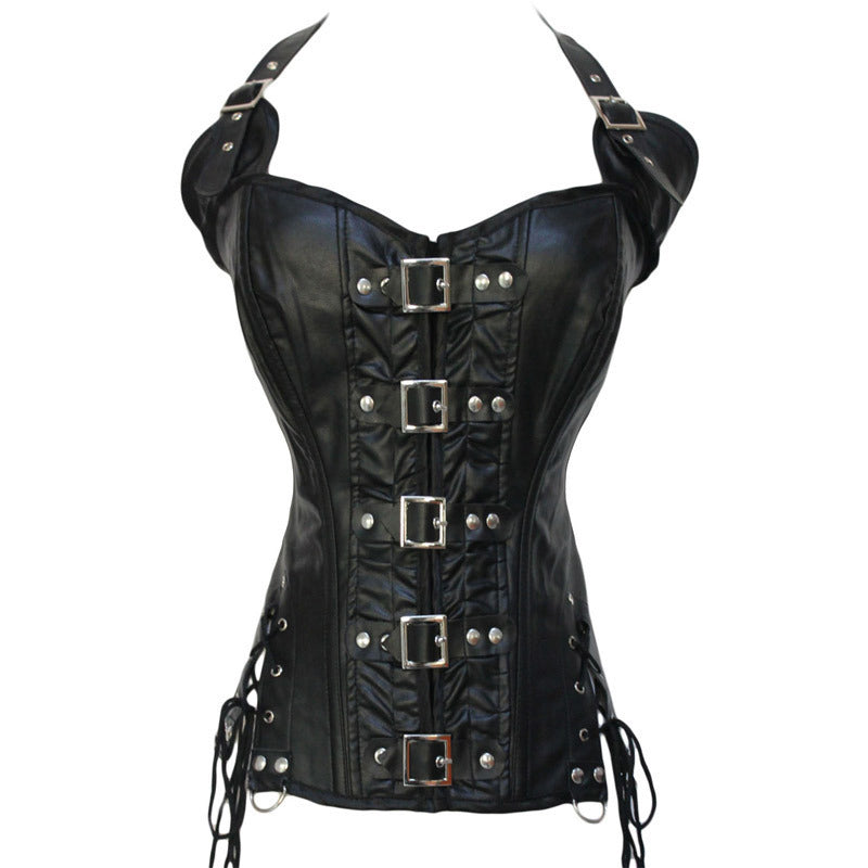 Leather Gather Waist  Steampunk Corsets