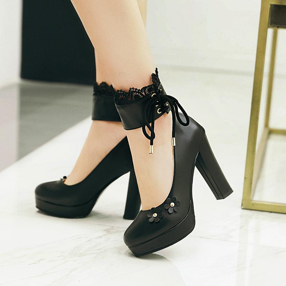 High-heeled Waterproof Platform Shoes