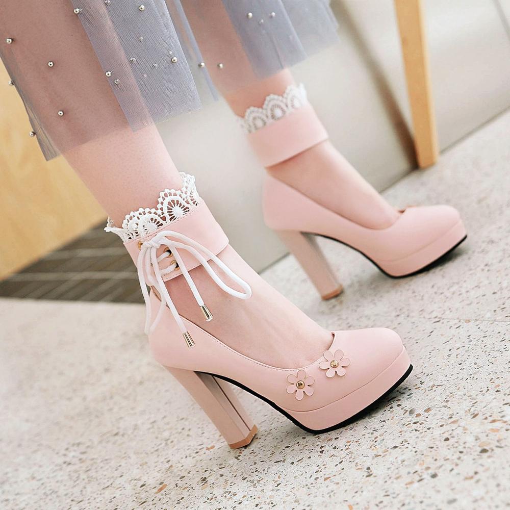 High-heeled Waterproof Platform Shoes