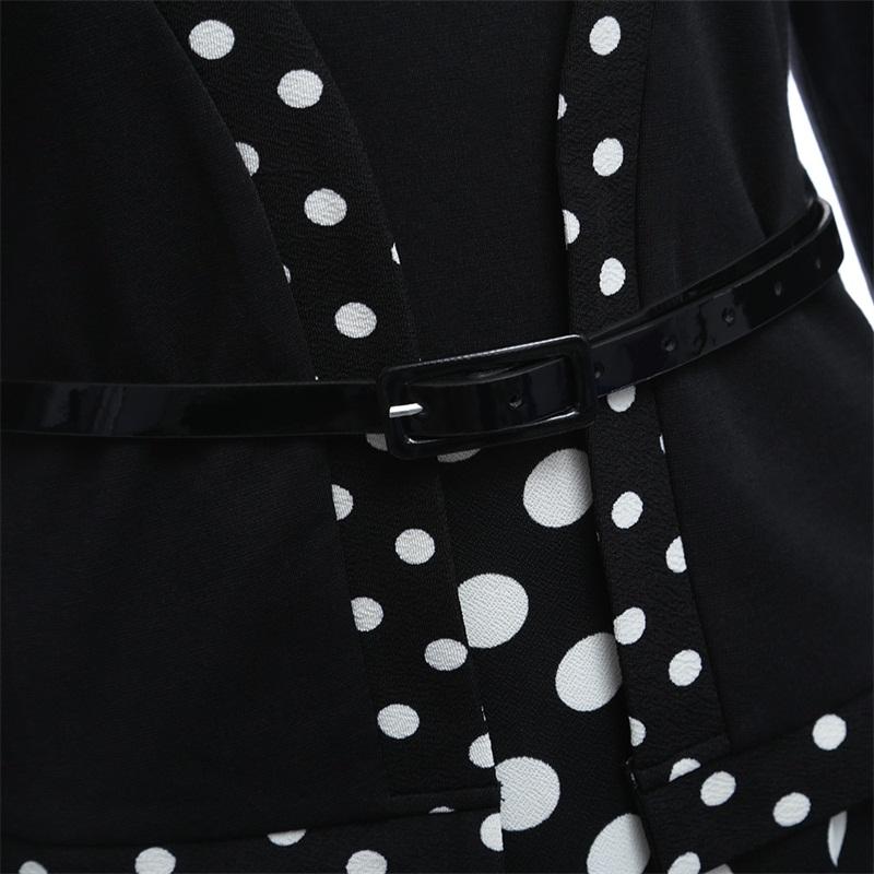 Retro Polka Dot or Floral Office Bodycon Business Dress