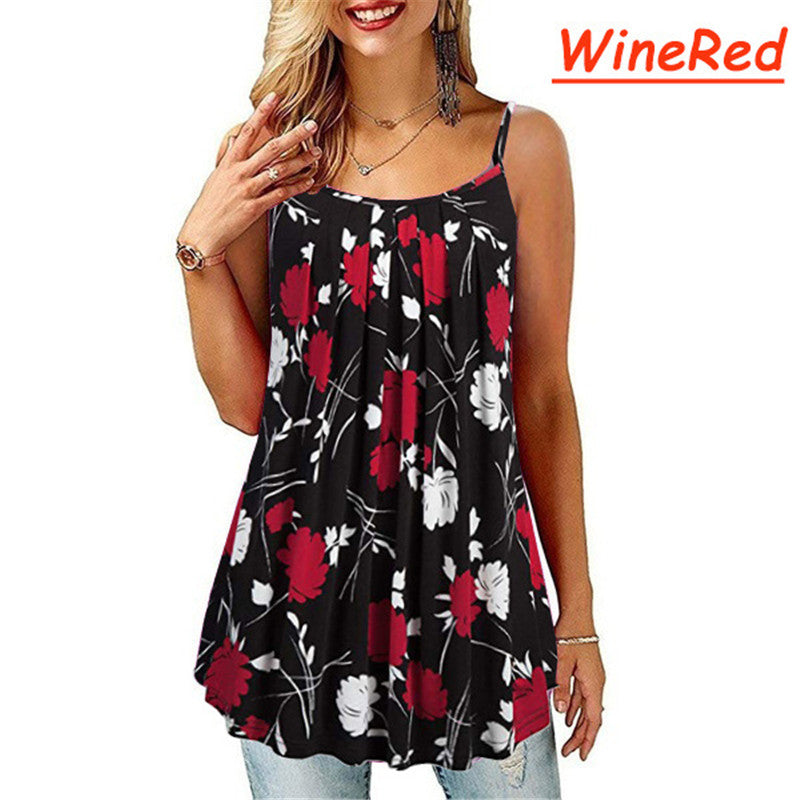 Plus Size S-6XL Women Summer Sleeveless Tank Top