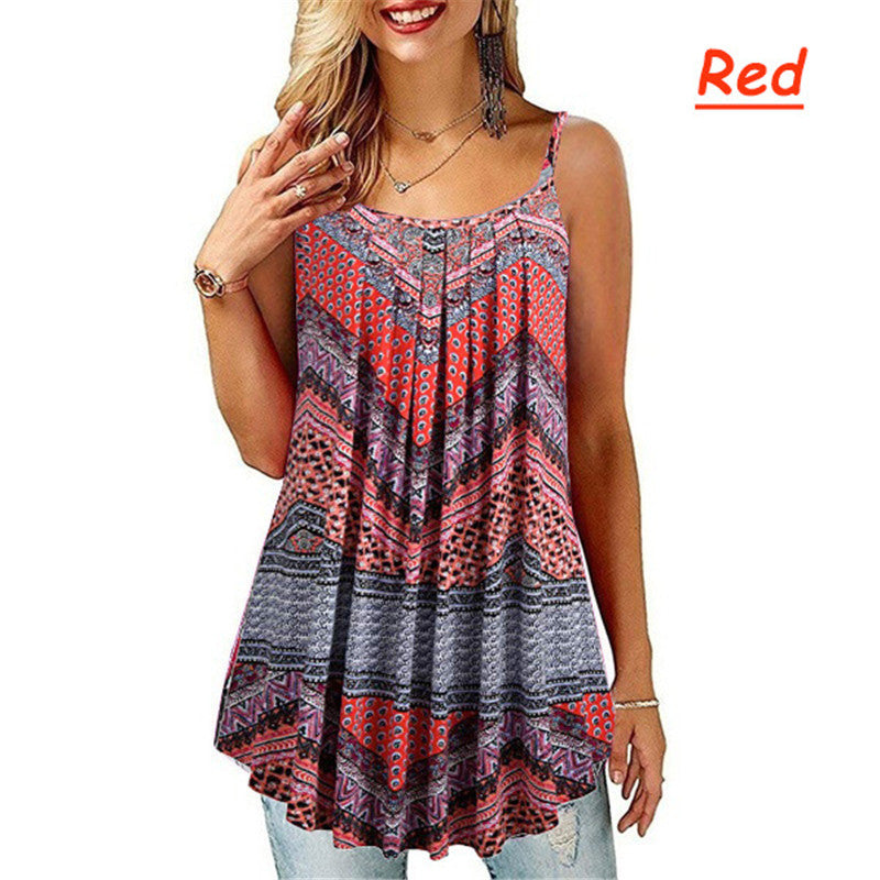 Plus Size S-6XL Women Summer Sleeveless Tank Top