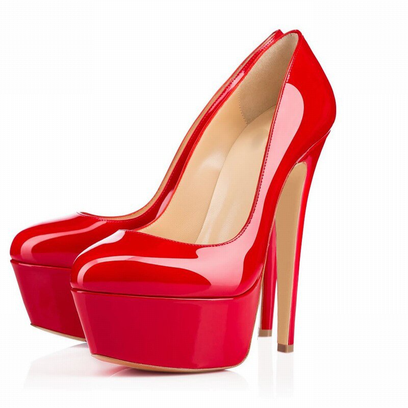 Sexy Patent Leather Platform Shoes