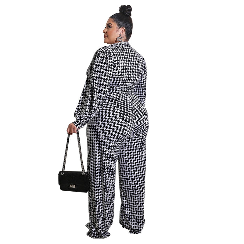 Plus Size Straight Trouser Jumpsuit With Sash