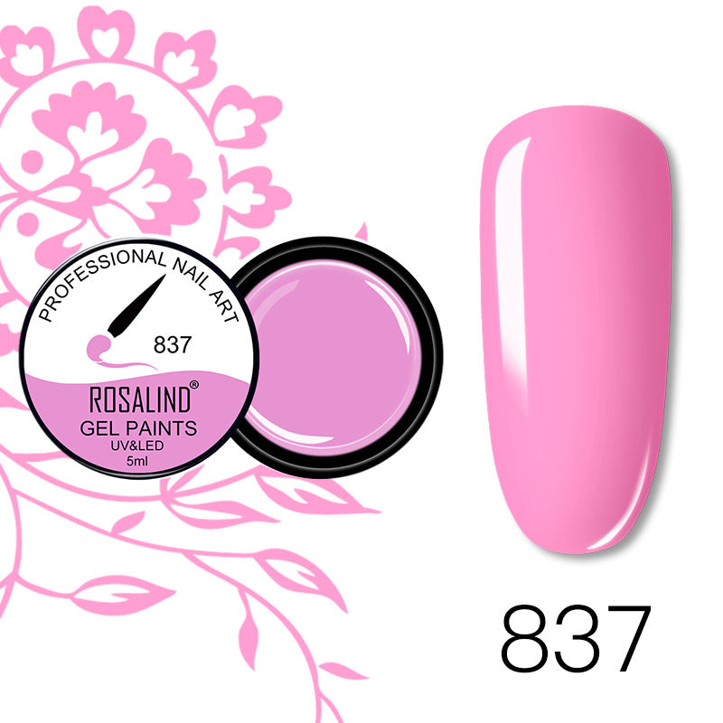 Dried Flower Gum Gel Nail Polish