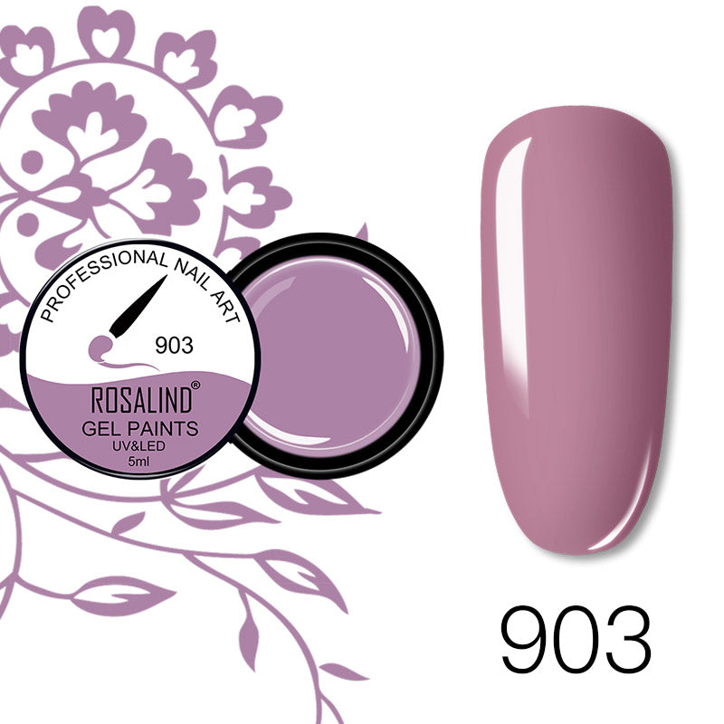 Dried Flower Gum Gel Nail Polish