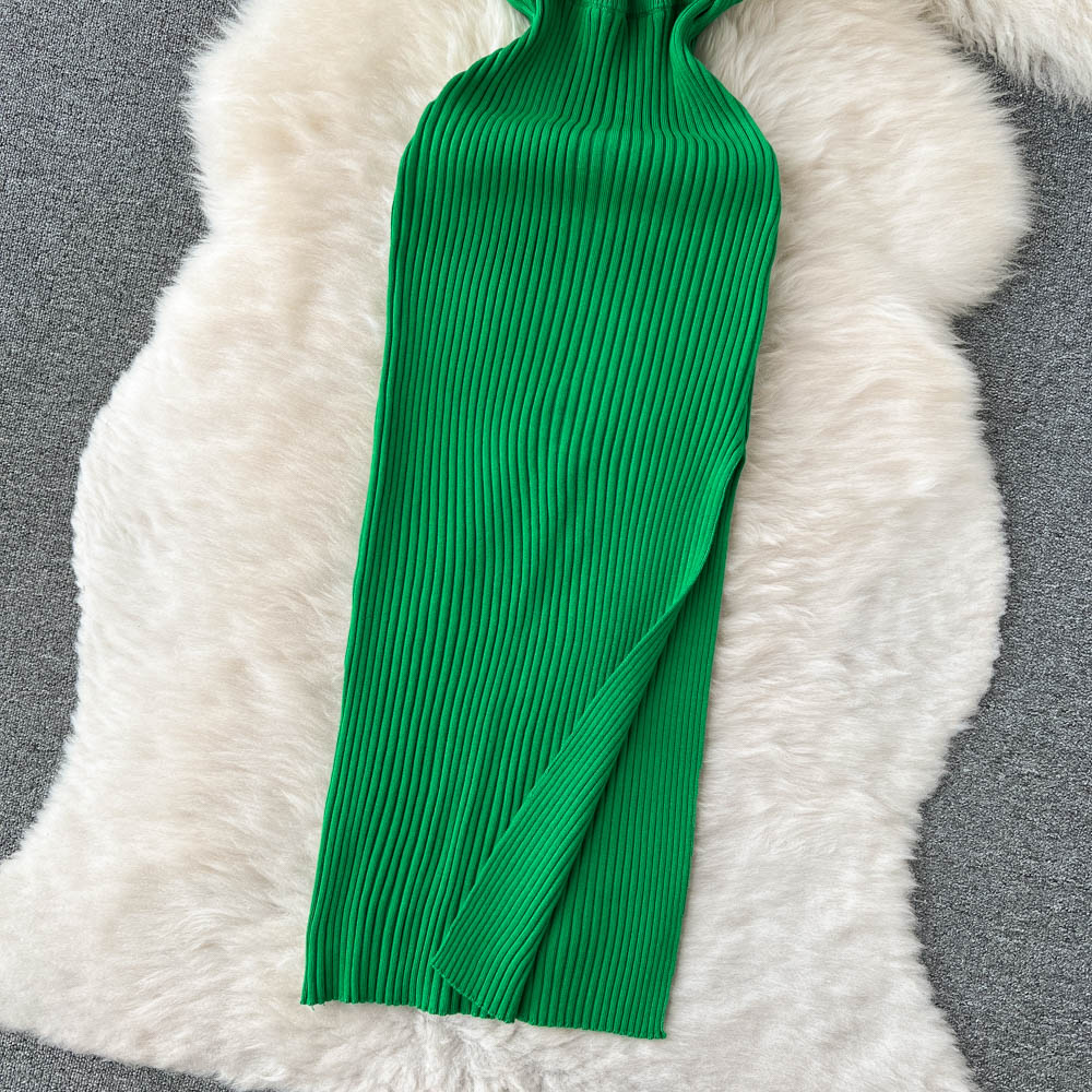 Summer Halter Sleeveless Split Sundress