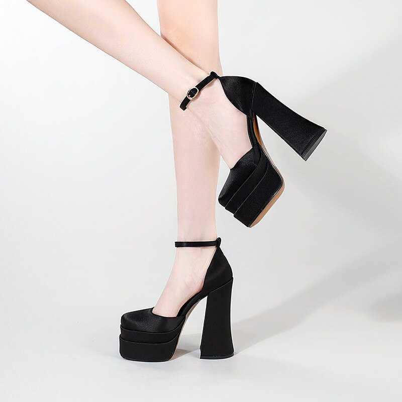 Women Pumps Ankle Strap Sandals