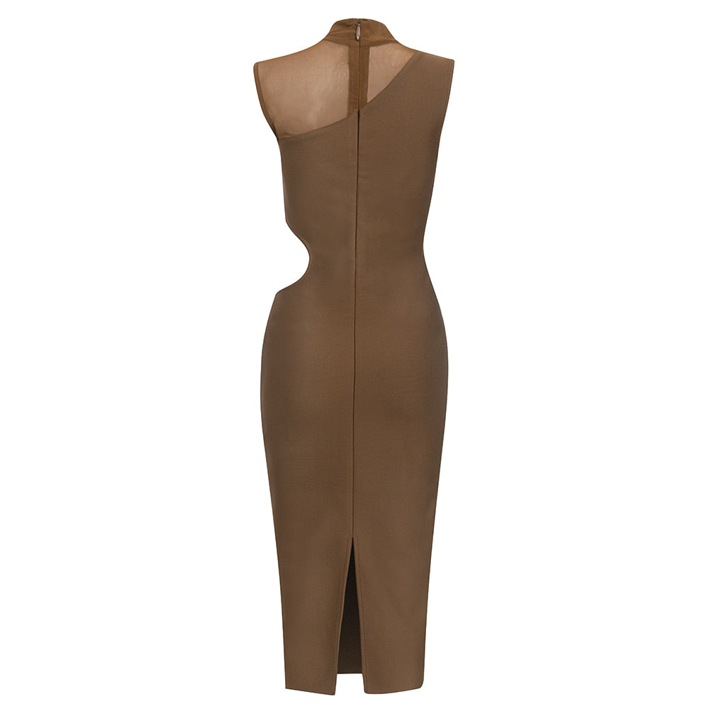 Sexy Hollow Out Sleeveless Bodycon Dresses