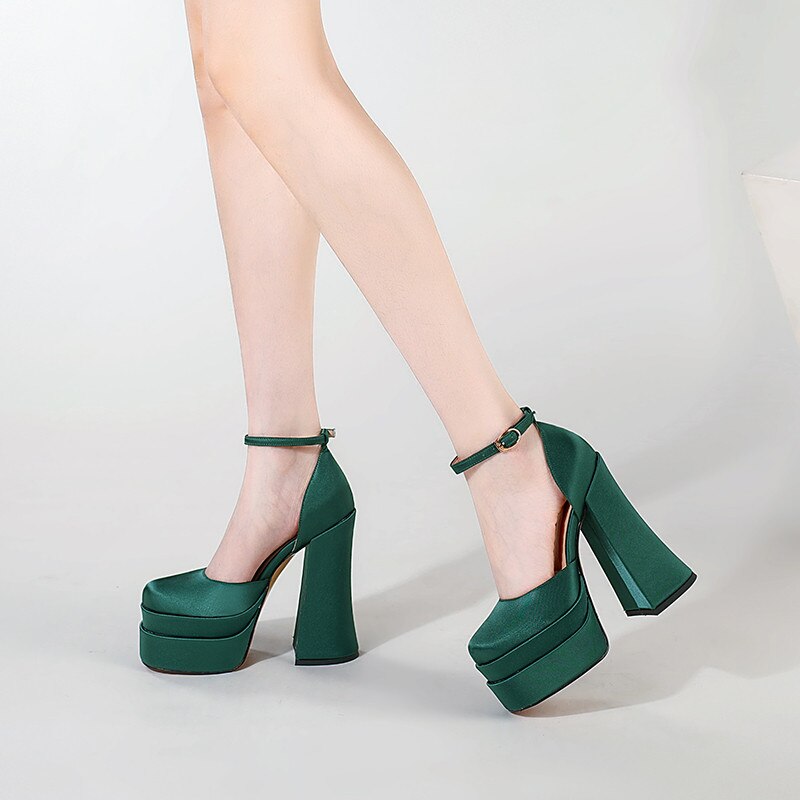 Women Pumps Ankle Strap Sandals