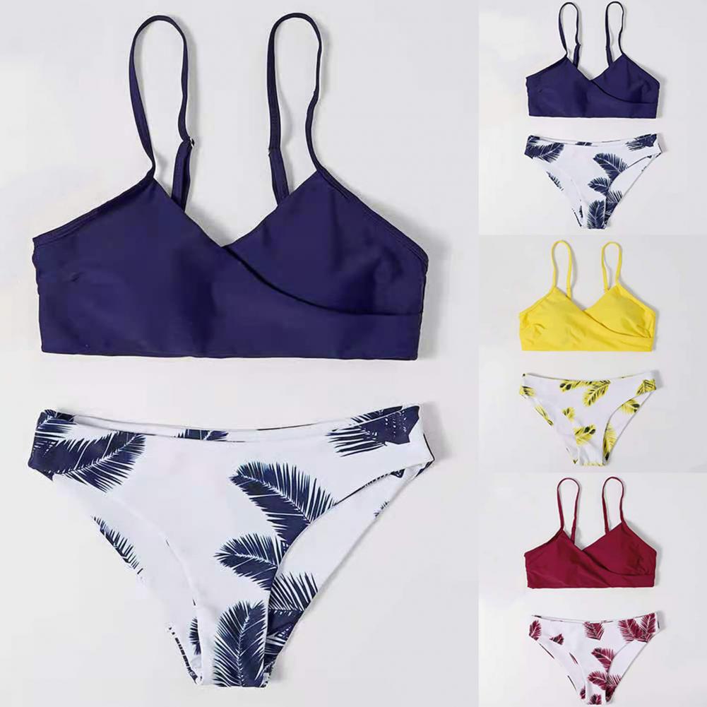 Leaf Print  Bikini Set