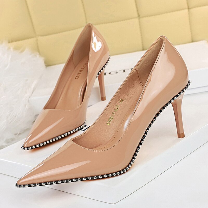 High Heels Rivets Pumps