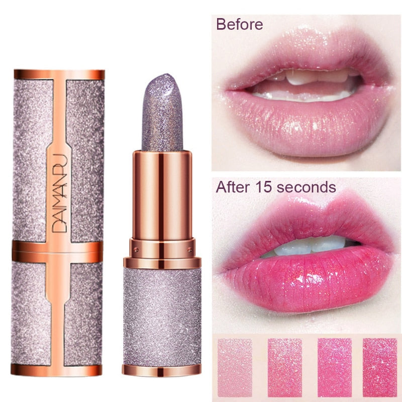 Temperature Color Changing Glitter Lipstick