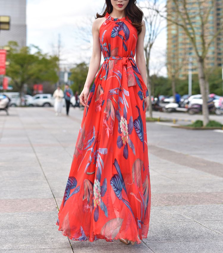 Summer Sleeveless Maxi Dress