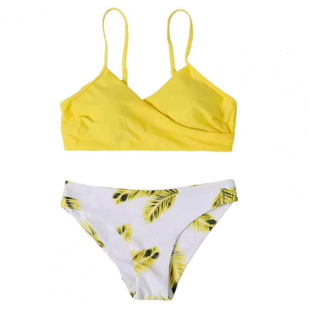 Leaf Print  Bikini Set