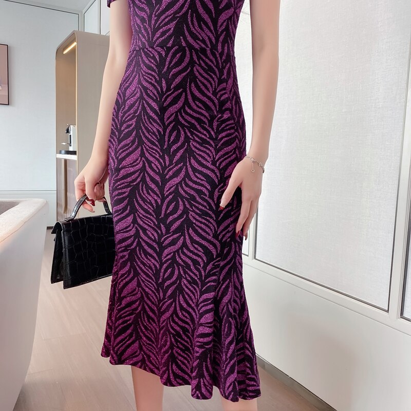 V-neck Short Sleeves Summer Dresses