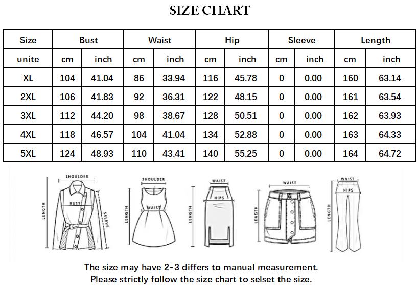 XL-5XL Sexy Fashion Print Stand Collar Elegant Slim Tank Top Wide Leg Jumpsuit