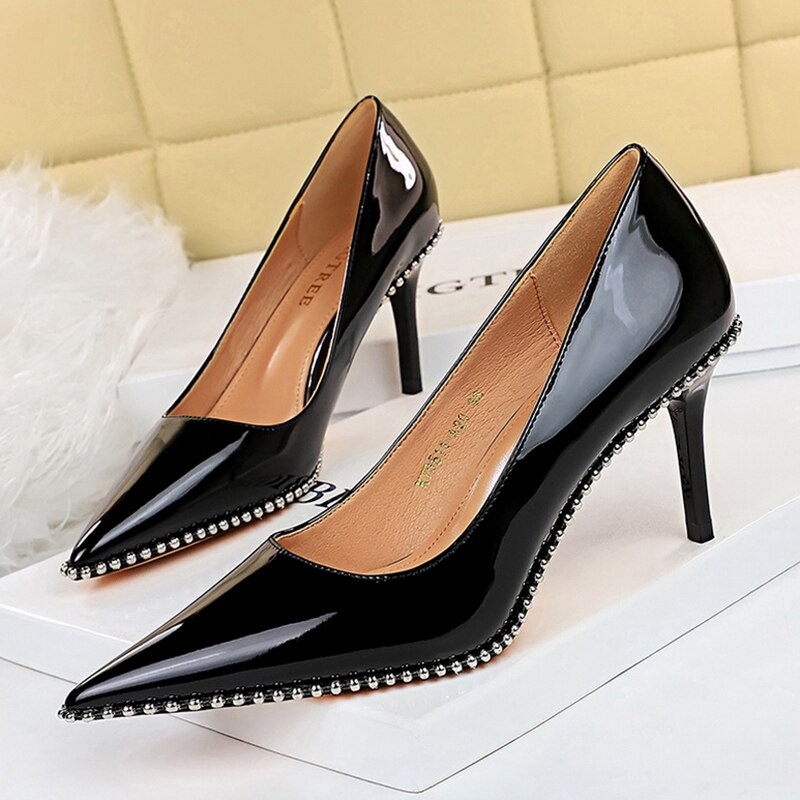 High Heels Rivets Pumps