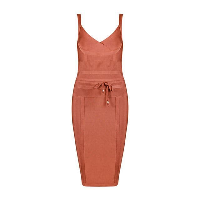 Sexy Rayon Bodycon Spaghetti Straps Bandage Dresses