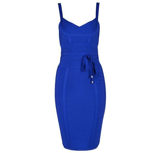 Sexy Rayon Bodycon Spaghetti Straps Bandage Dresses