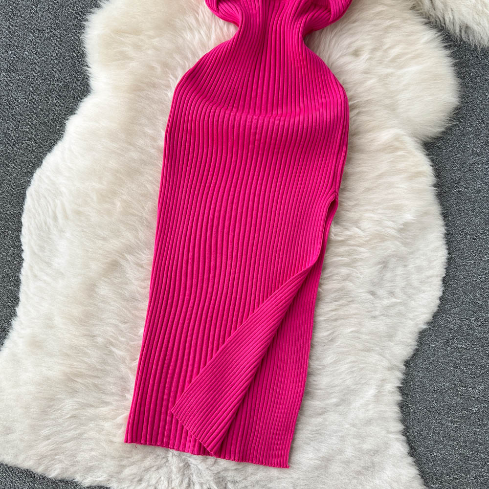 Summer Halter Sleeveless Split Sundress