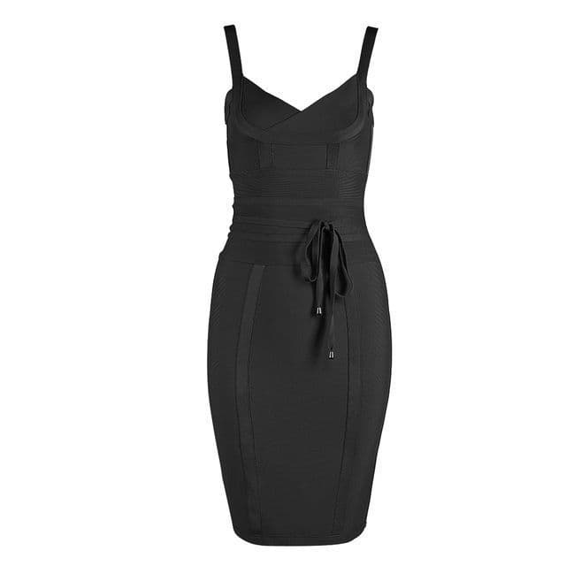 Sexy Rayon Bodycon Spaghetti Straps Bandage Dresses