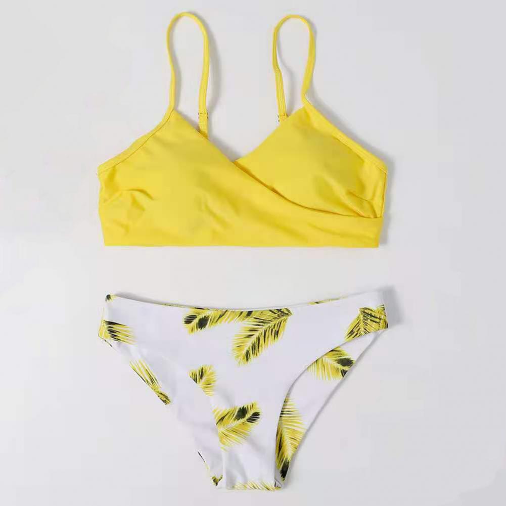 Leaf Print  Bikini Set