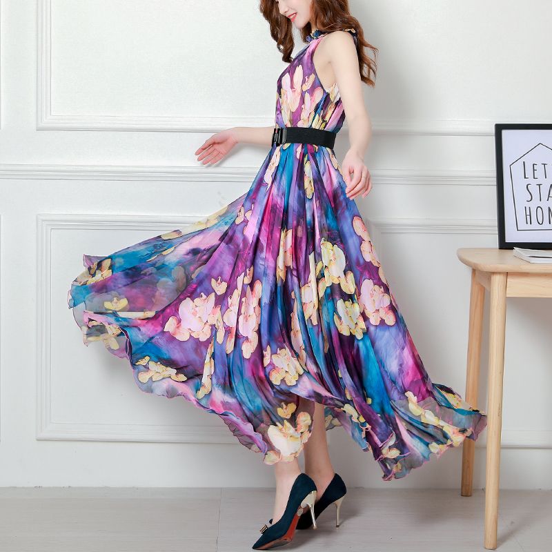 Summer Sleeveless Maxi Dress