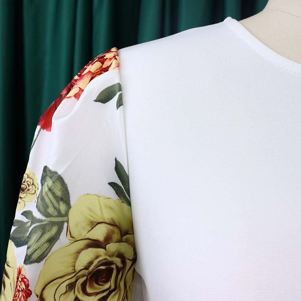Formal Lantern Sleeve Bodycon Split Dress