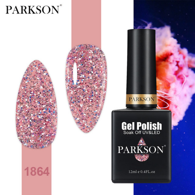 Gel Nail Polish 12ml Sparkling Iridescent Nail Art Polish Varnishes Hybrid Semi Permanent Top Base Coat UV Gel Polish