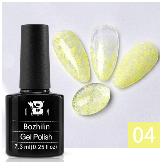 7.3ML Snowflake Nail Gel Polish