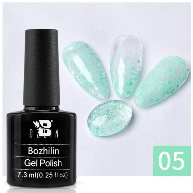 7.3ML Snowflake Nail Gel Polish