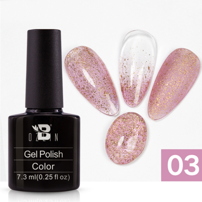 7.3ML Snowflake Nail Gel Polish