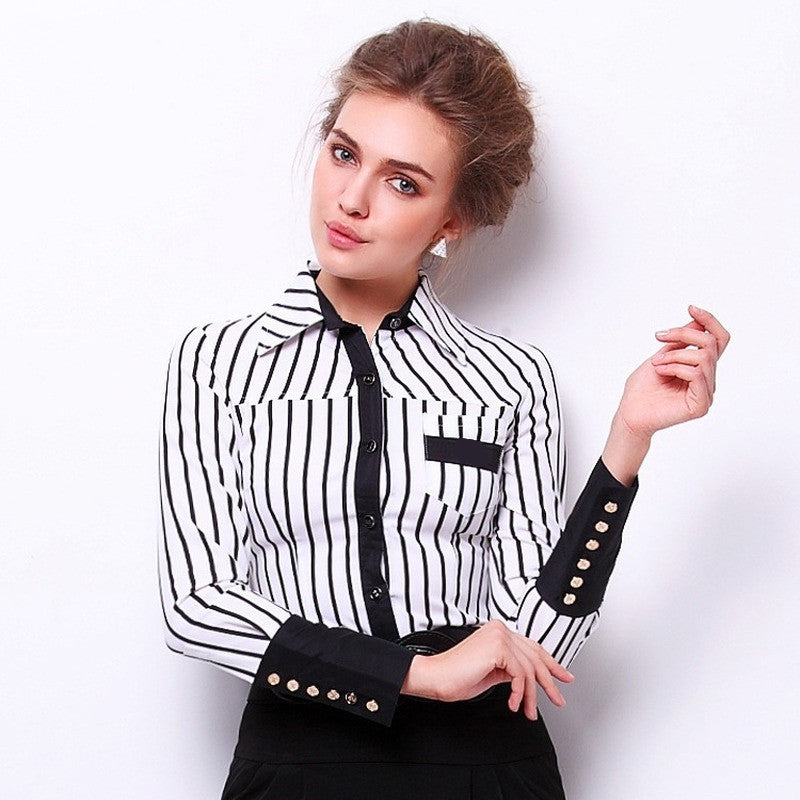 Fashion Striped Long Sleeved Bodysuits