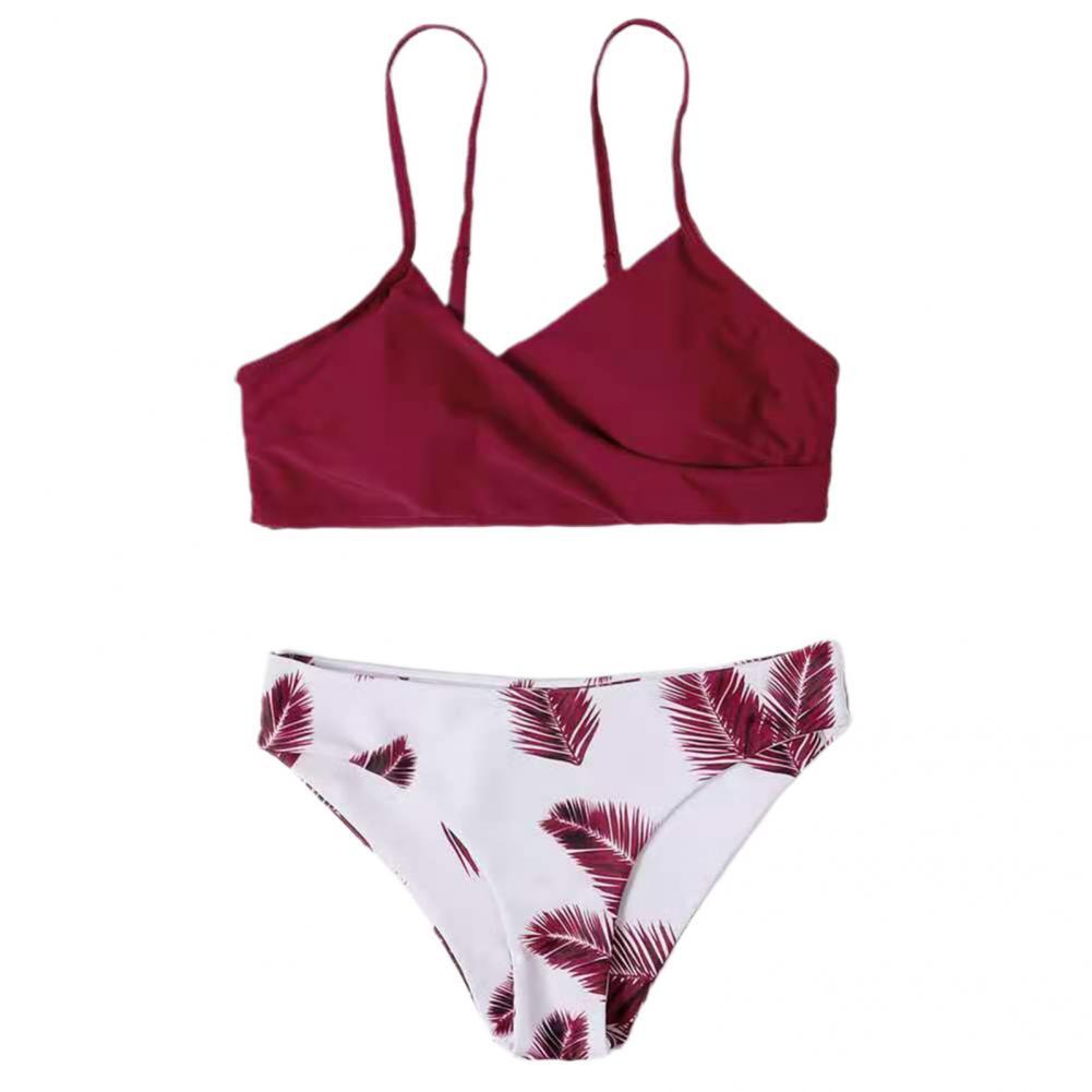 Leaf Print  Bikini Set