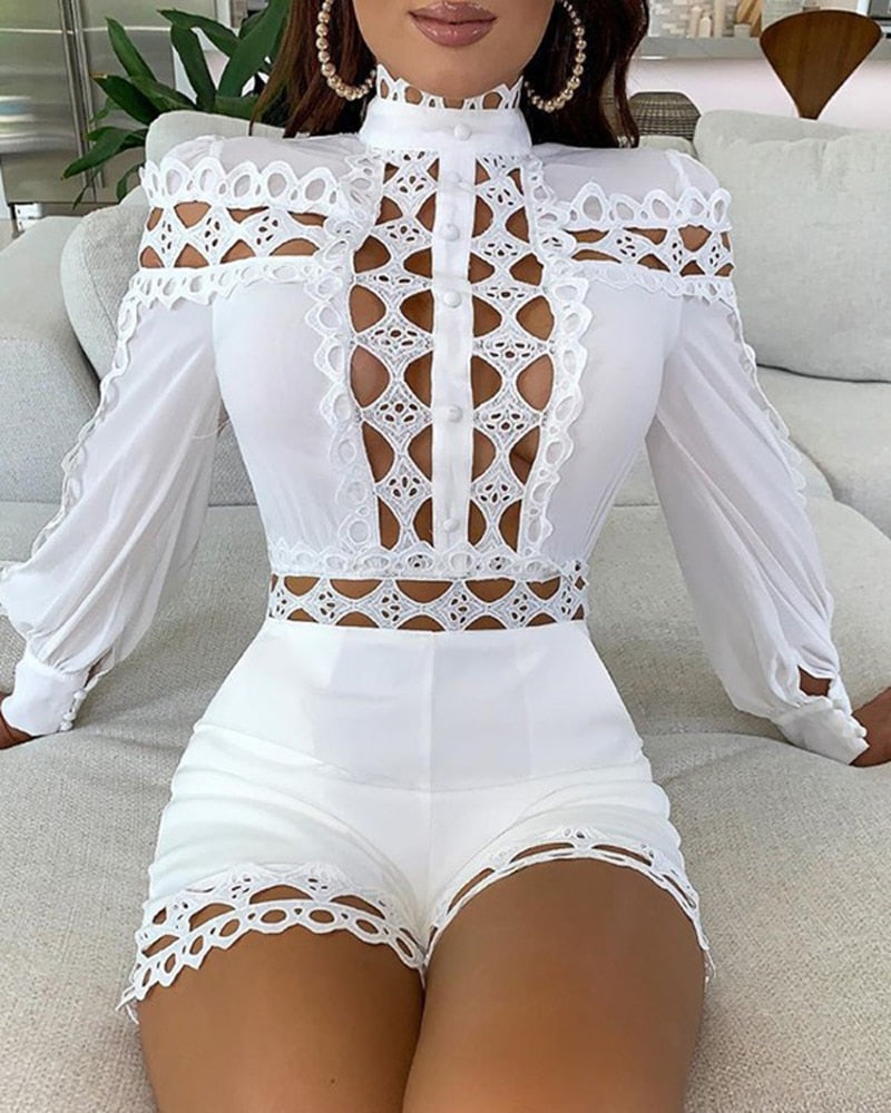 Sexy Hollow Out Rompers for Women