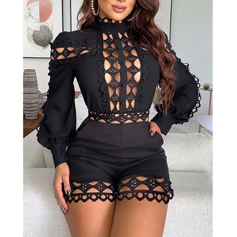 Sexy Hollow Out Rompers for Women