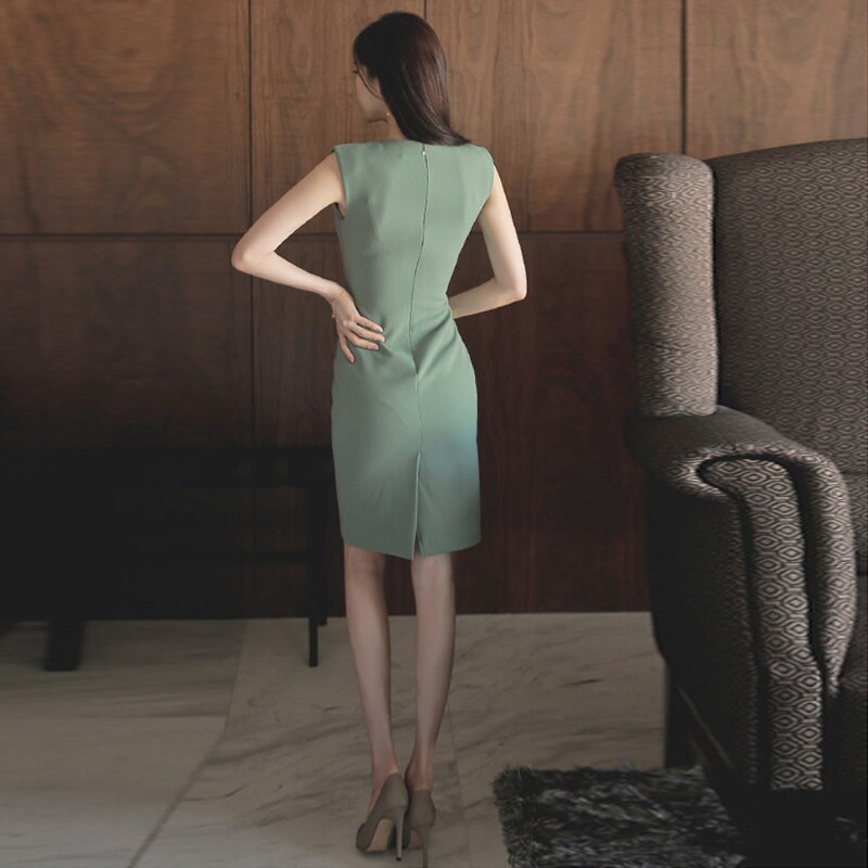 Elegant Sleeveless  Pencil Dress