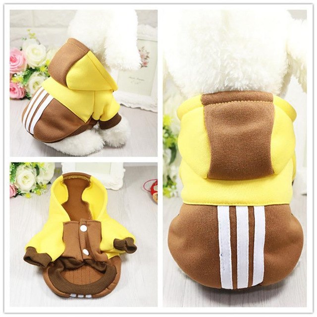 Small Mix Color Pet Puppy Clothes Hoodie winter