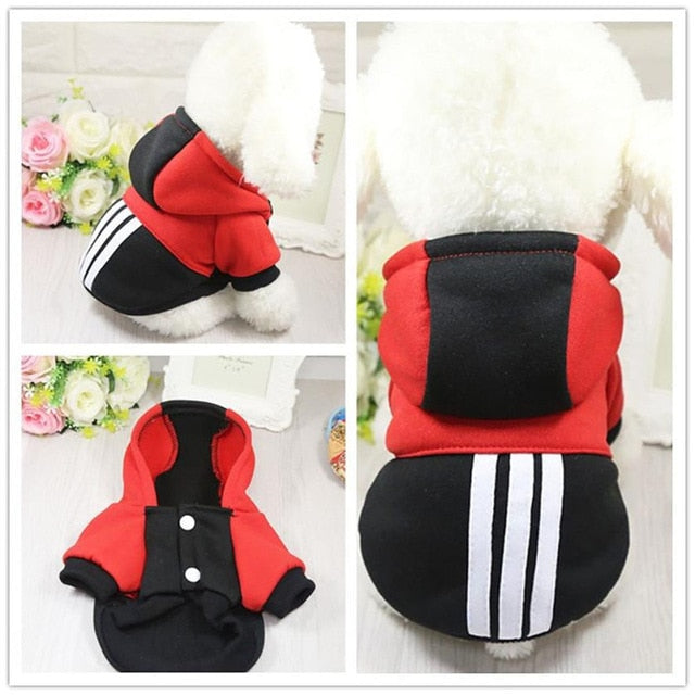 Small Mix Color Pet Puppy Clothes Hoodie winter