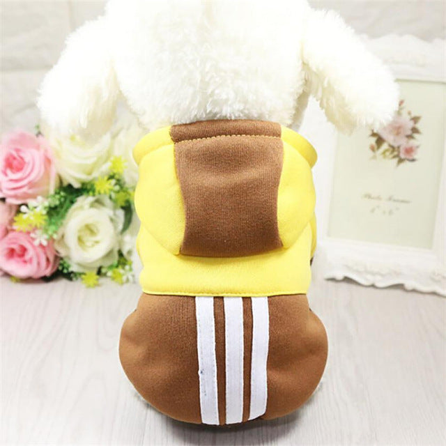 Small Mix Color Pet Puppy Clothes Hoodie winter