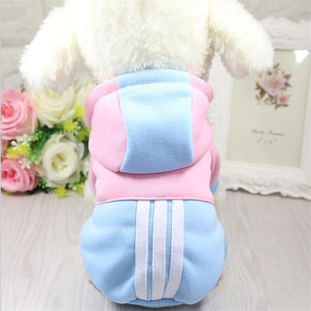 Small Mix Color Pet Puppy Clothes Hoodie winter