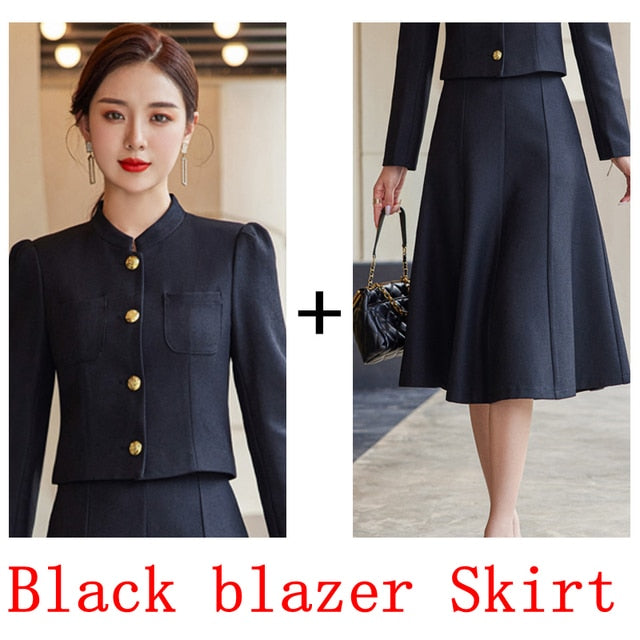 Spring  Autumn Formal Business Suits  Skirt + Jacket