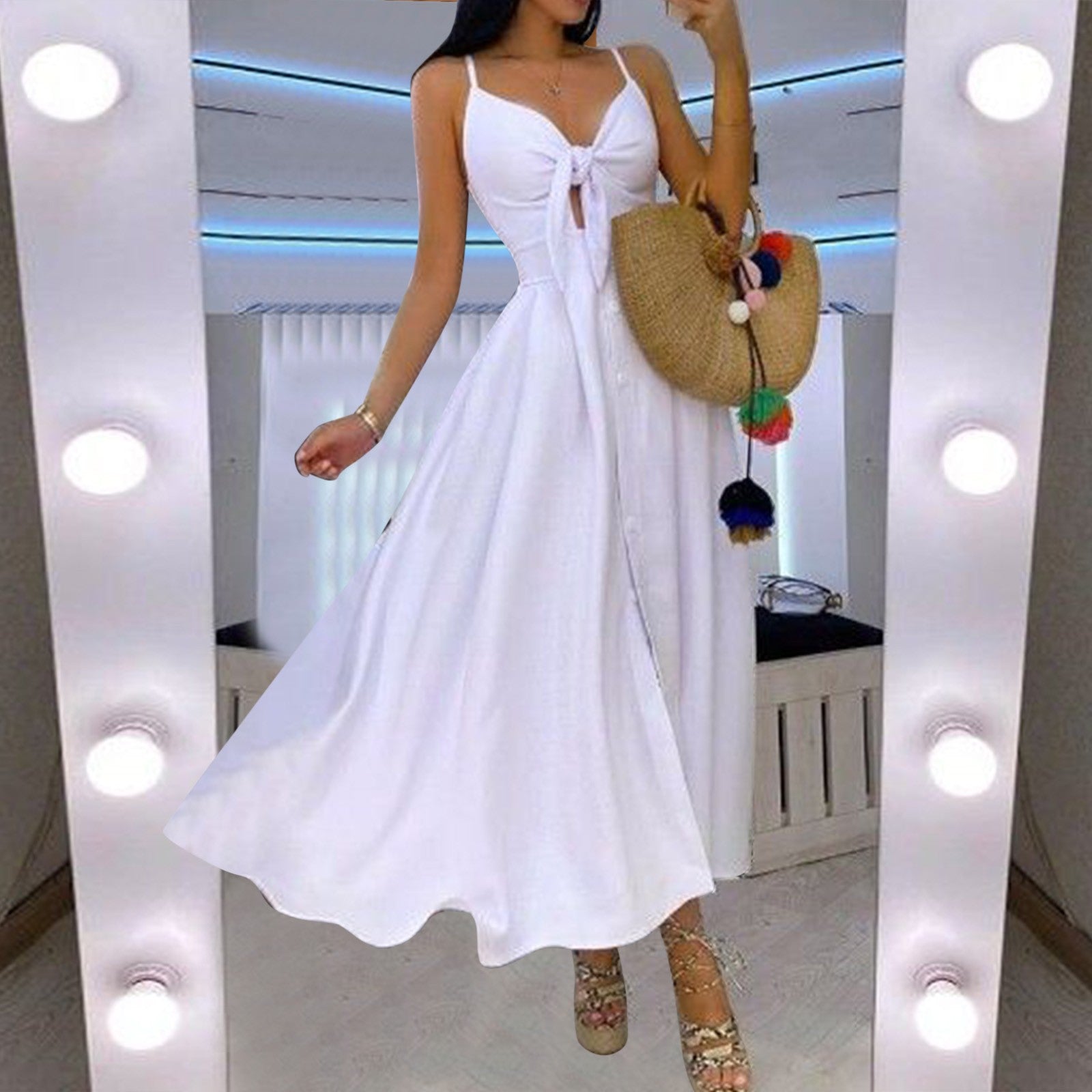 Summer Boho Swing Long Dress