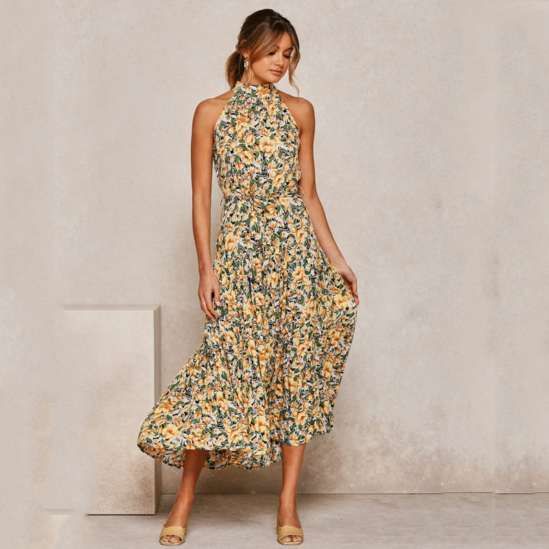 Summer Long Polka Dot Casual Dresses